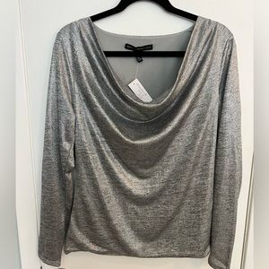 NWT WHBM Metallic Blouse